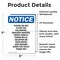 Signmission Please Do Not Flush The Following, 5 in W x Rectangle, Vinyl Decal OS-2PACK-NS-D-57-V-17386 - alternate 4